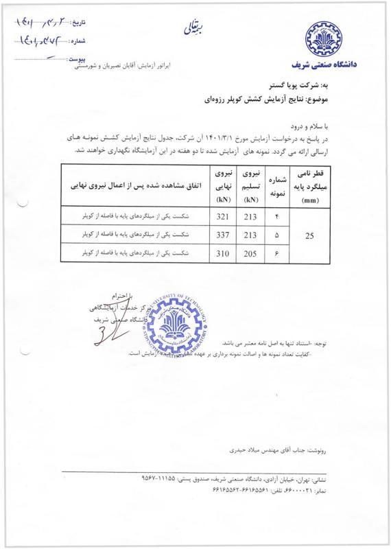 آزمایشات کوپلر